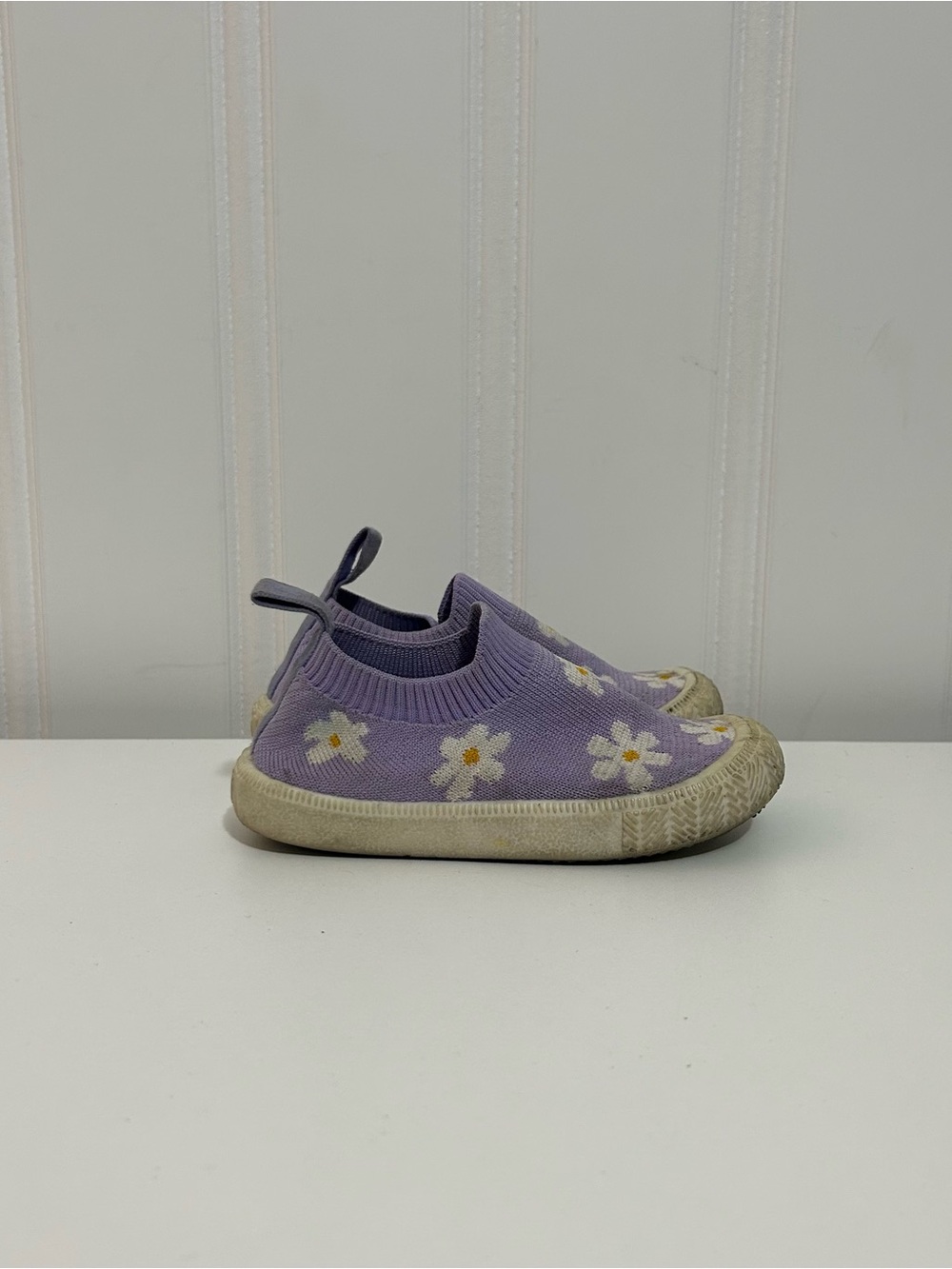 Jan & Jul Kids Lavender Daisy Slip-On Shoes